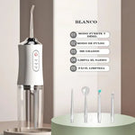 Irrigador Bucal Limpiador Dental Portátil 130psi + Boquillas