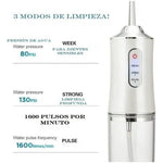 Irrigador Bucal Limpiador Dental Portátil 130psi + Boquillas