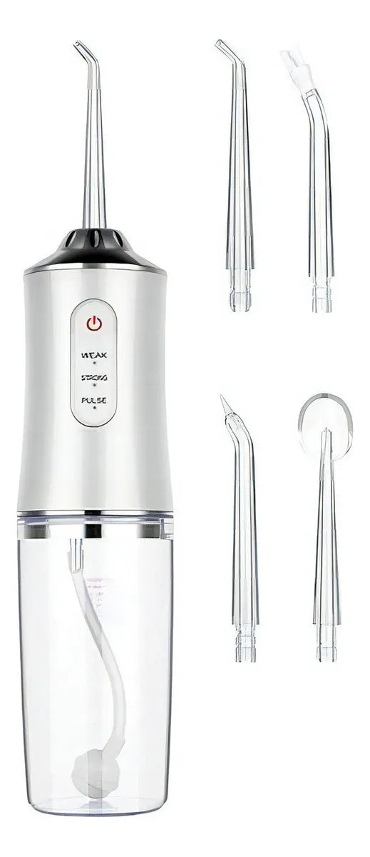 Irrigador Bucal Limpiador Dental Portátil 130psi + Boquillas
